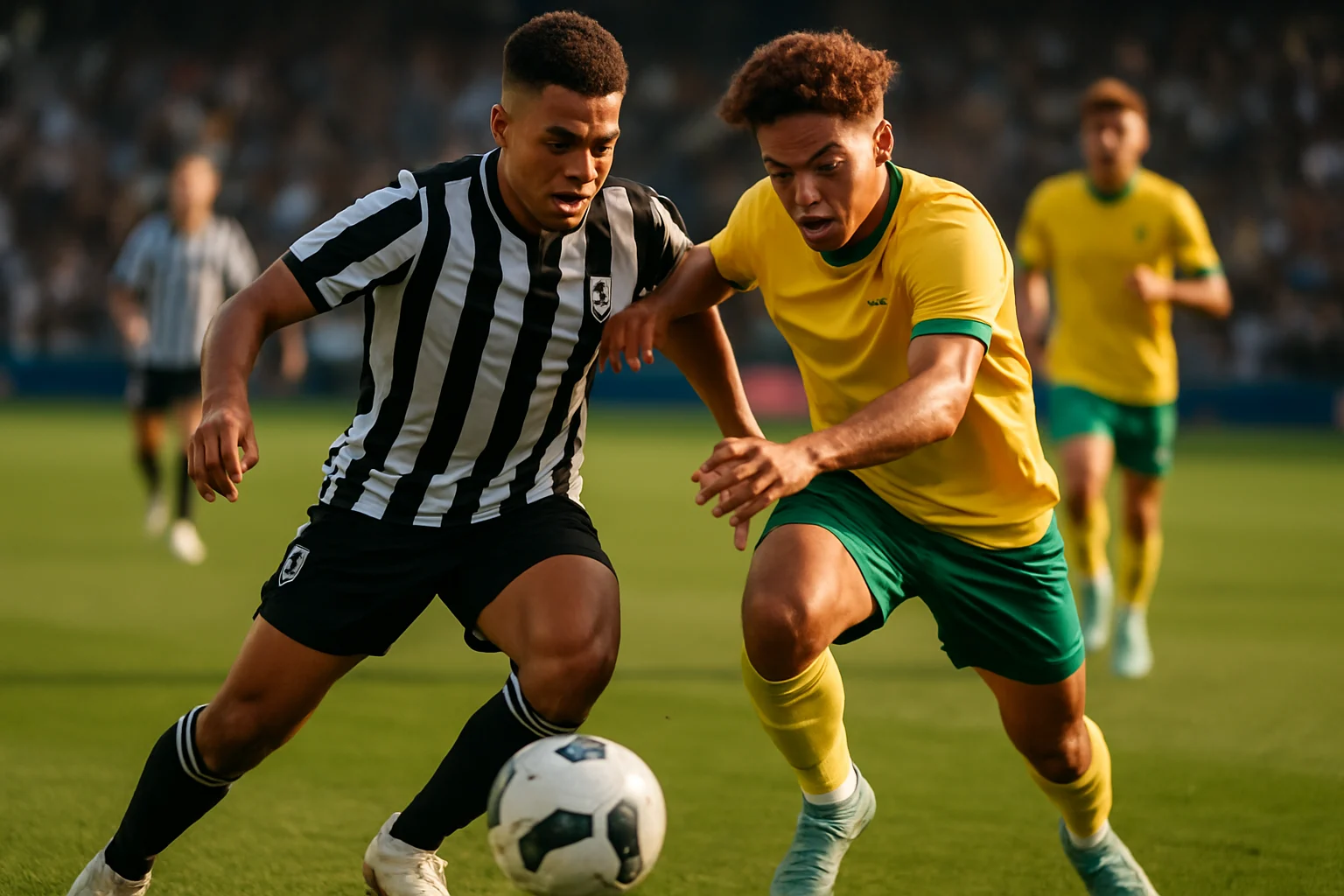 昂熱年輕球員在場上拼搶的畫面