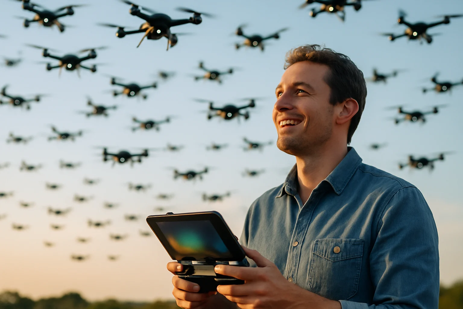 現代戰爭指揮中心的數位化作戰畫面