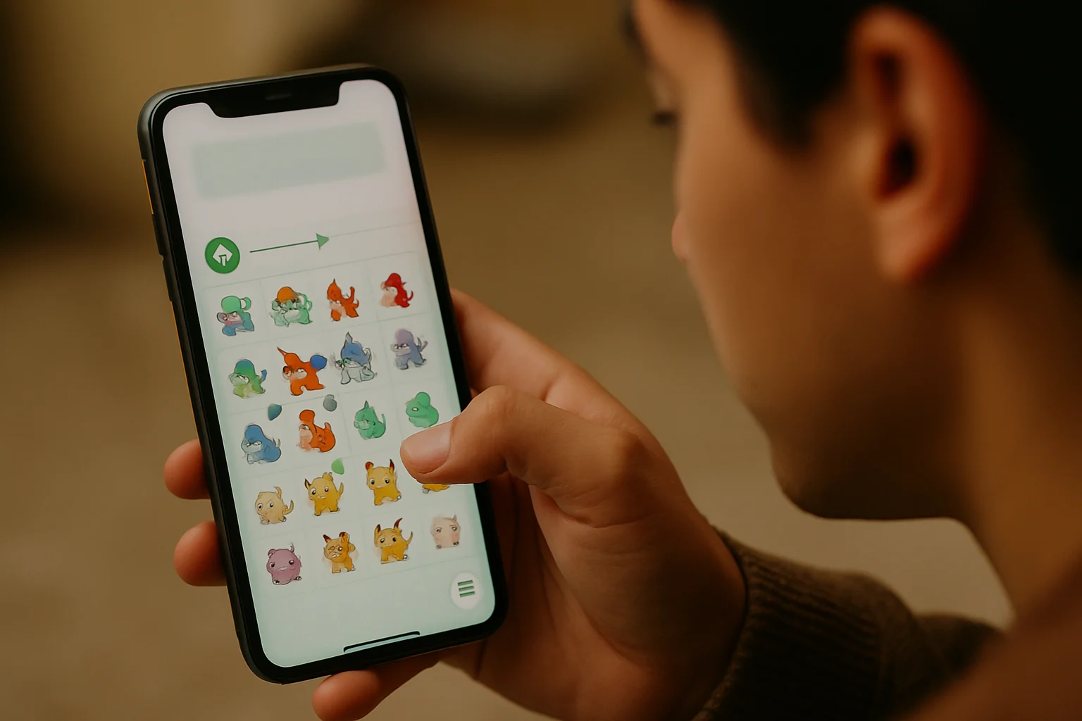 ポケモンHOME連携画面でポケモンを選択している様子