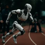 宇树科技H1机器人高速奔跑测试现场
