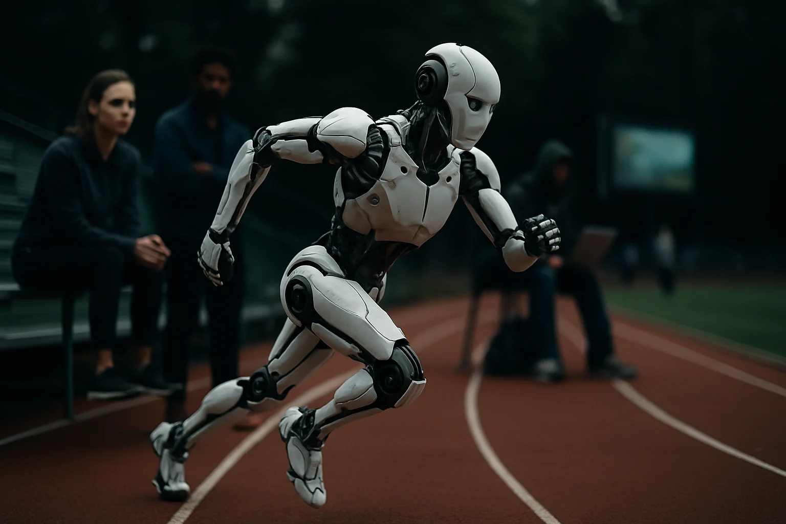 宇树科技H1机器人高速奔跑测试现场