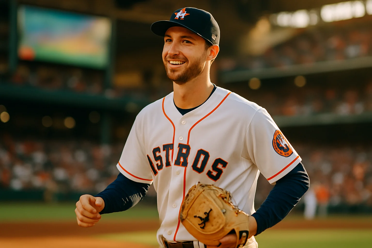 凱爾·塔克在右外野接球後準備長傳的動作瞬間