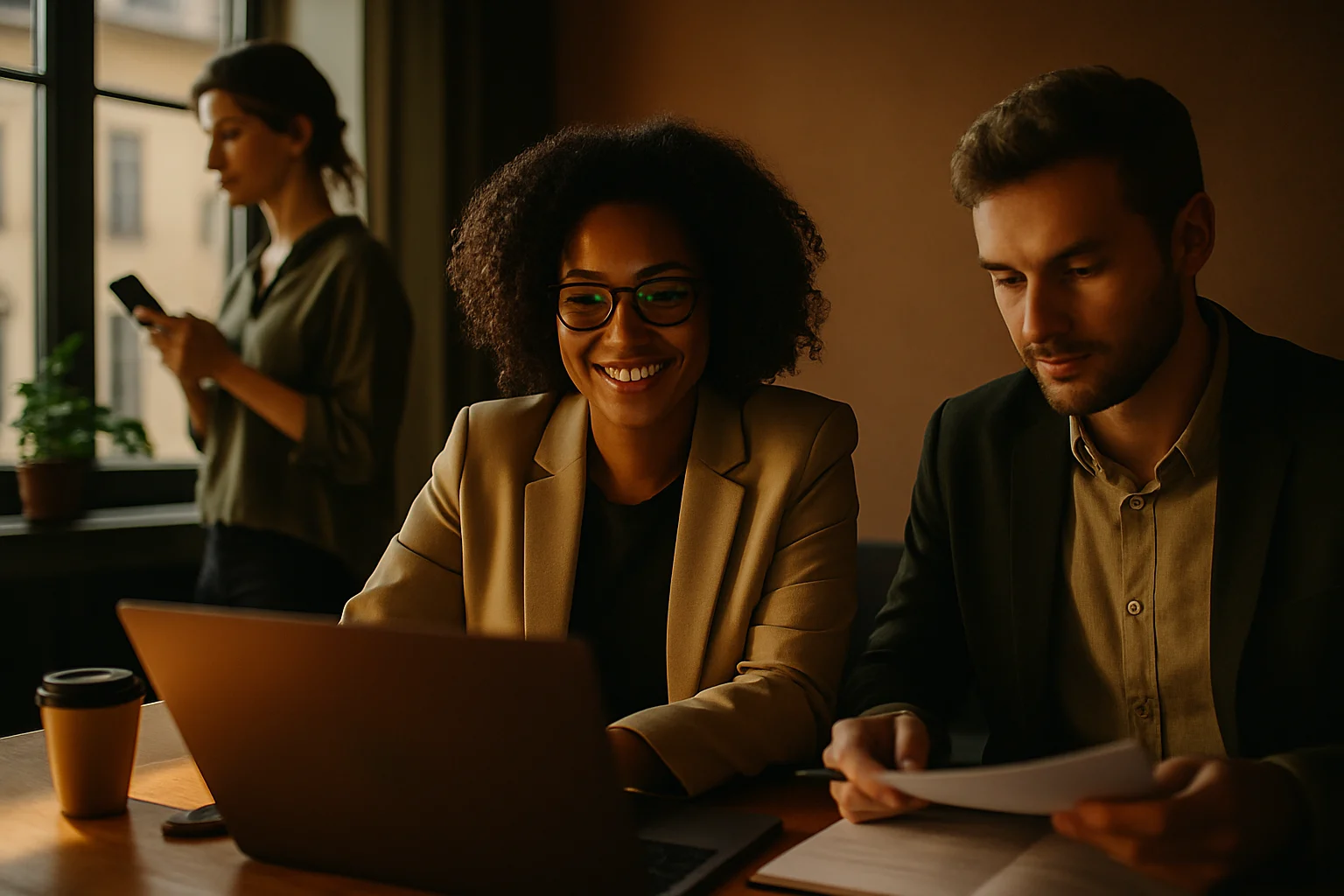 一群年輕選民在街頭參與政治活動,手持標語,表情充滿熱情與期待