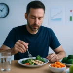 研究人员分析晚餐时间对身体指标影响的科学数据图表