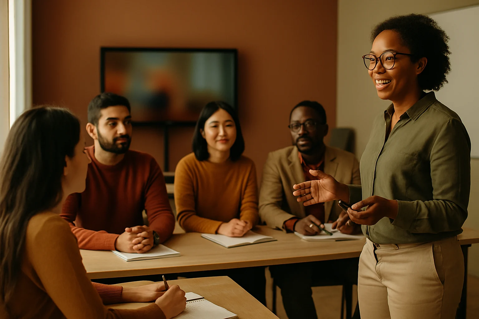 跨國勞動力精進方案課堂,台灣企業主管與外籍員工進行跨文化溝通訓練