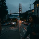 サンフランシスコのゴールデンゲートブリッジと霧に包まれた湾岸の全景