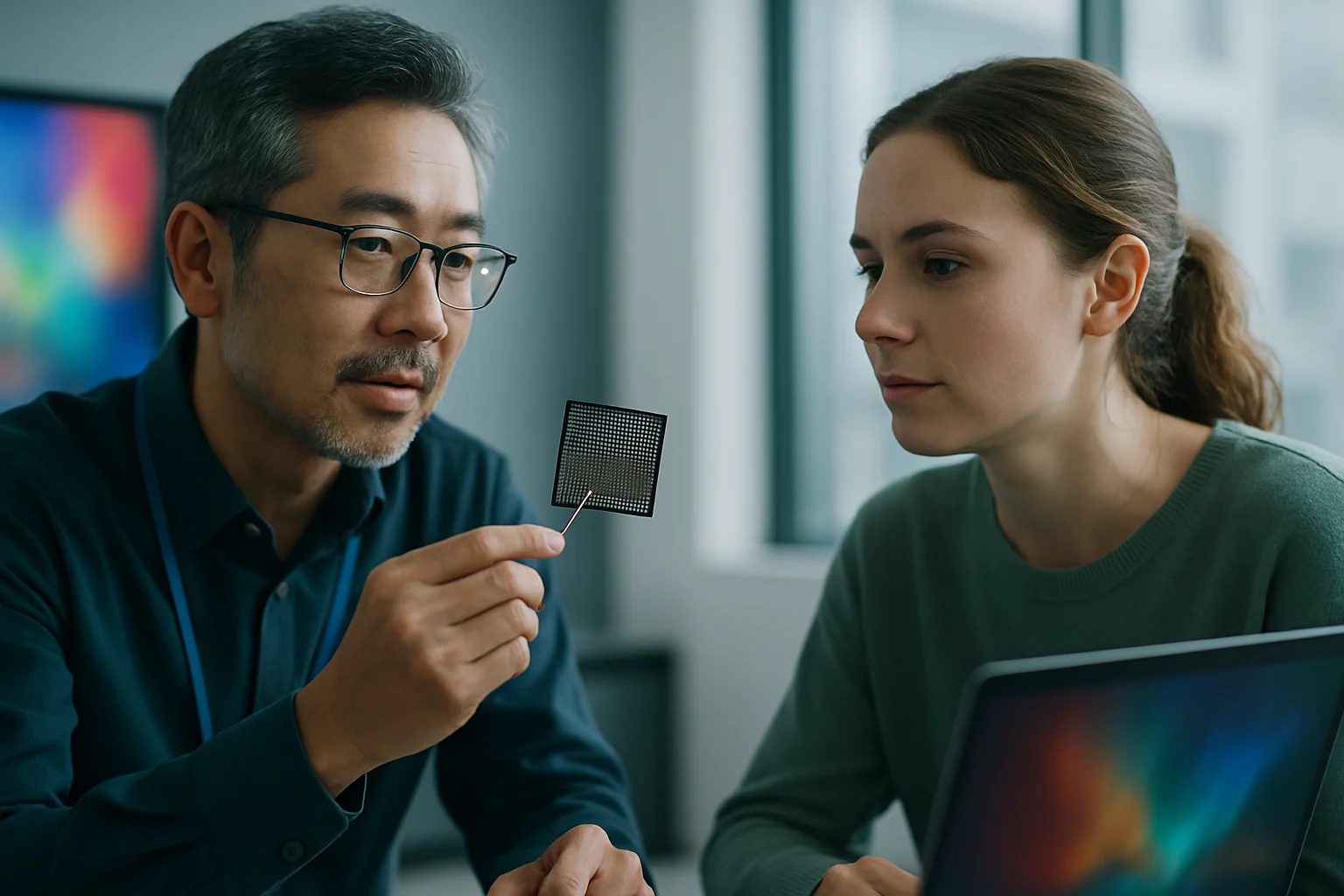 Touch Taiwan 2026展會現場展示群創最新Micro LED車用顯示技術