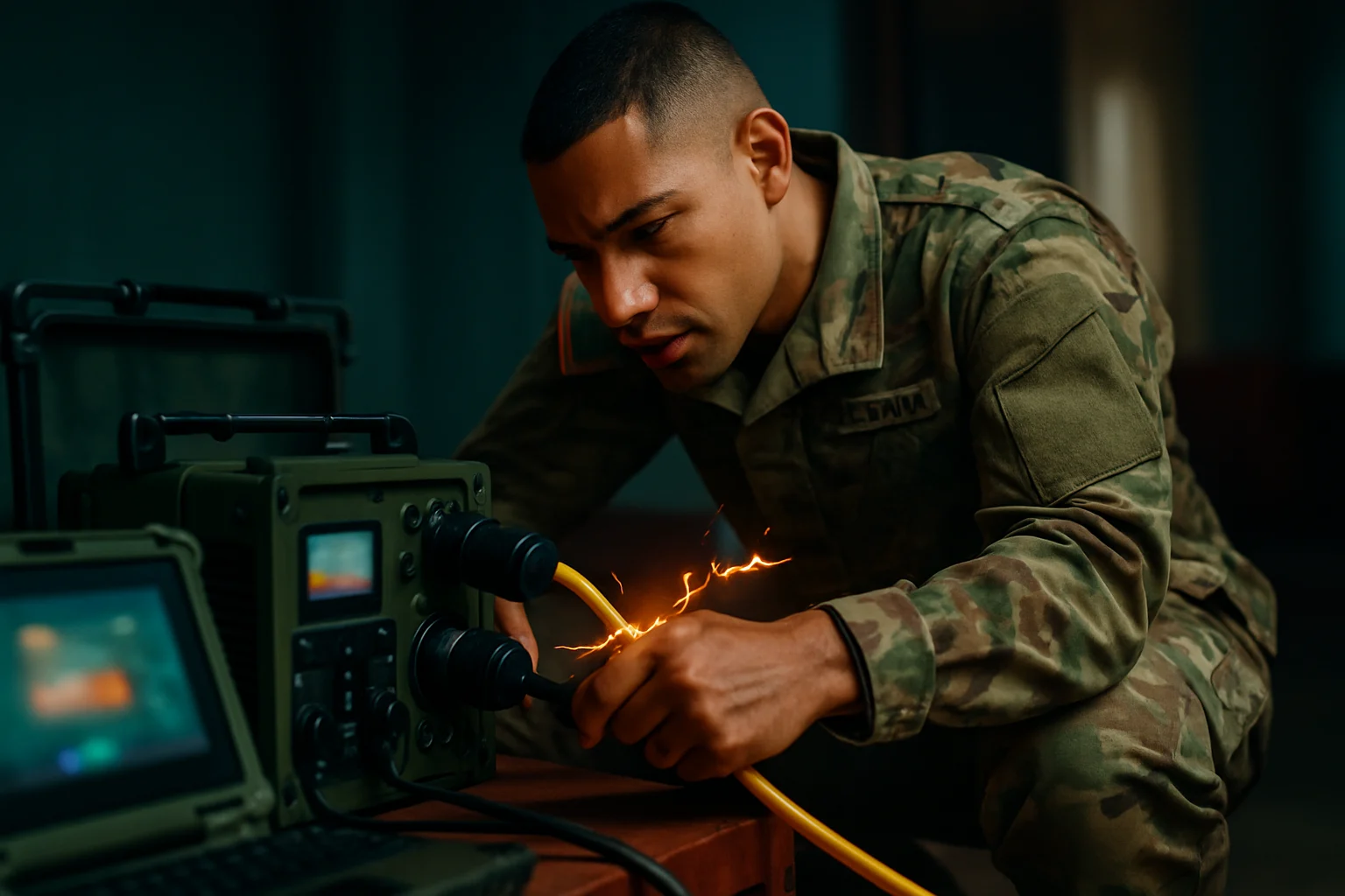 解放军士兵驾驶全地形电动滑板车在山地训练场快速机动