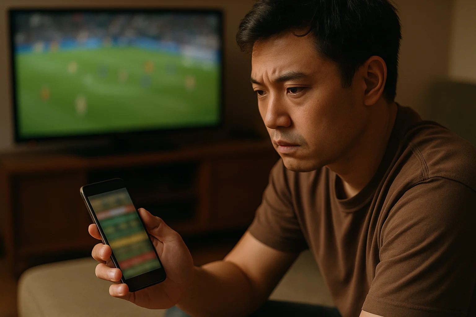 Giao diện cá độ bóng đá online hiển thị kèo World Cup 2026 trên màn hình điện thoại