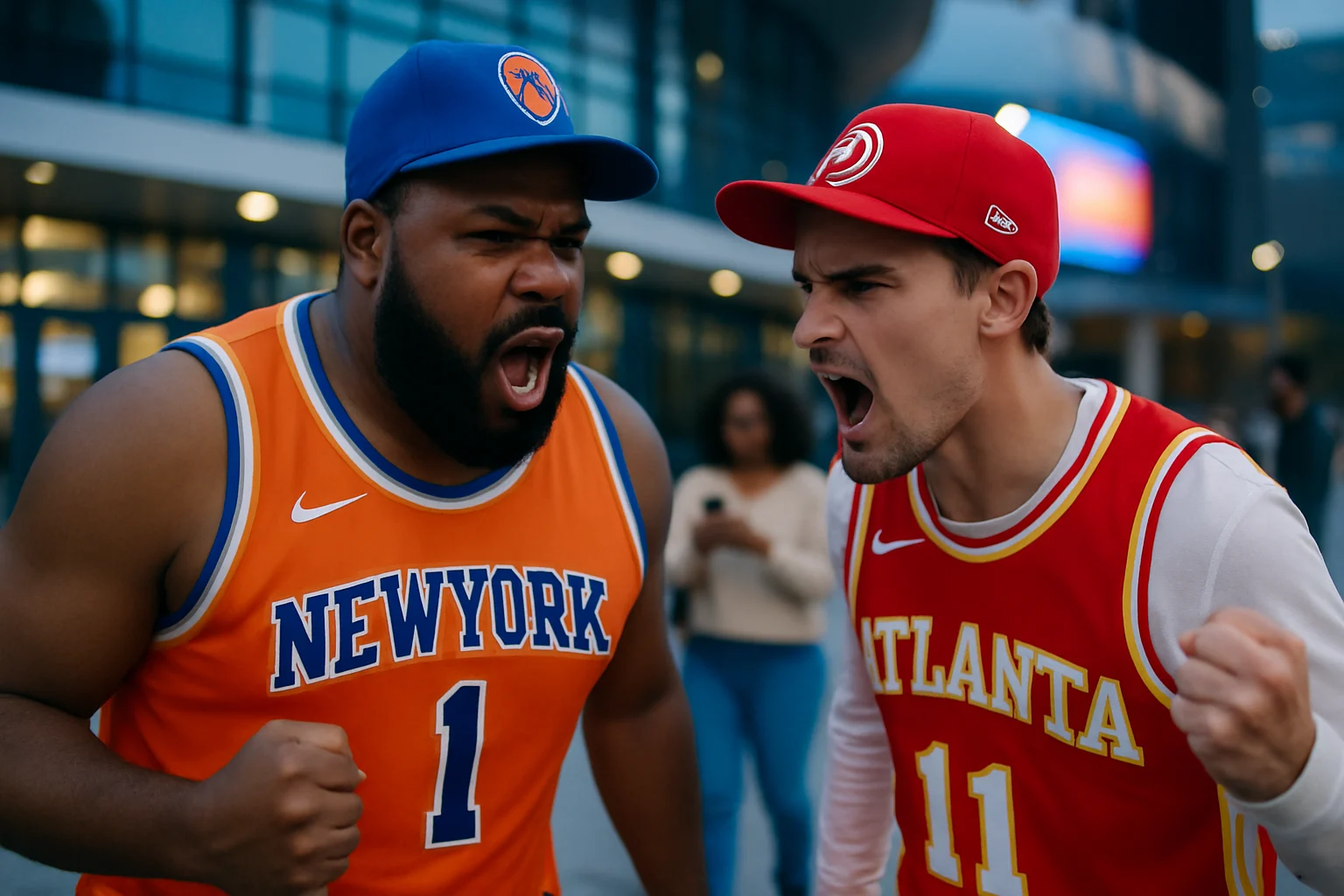 CJ McCollum hitting the go-ahead jumper against the New York Knicks in Game 3 of the 2026 NBA Playoffs at State Farm Arena