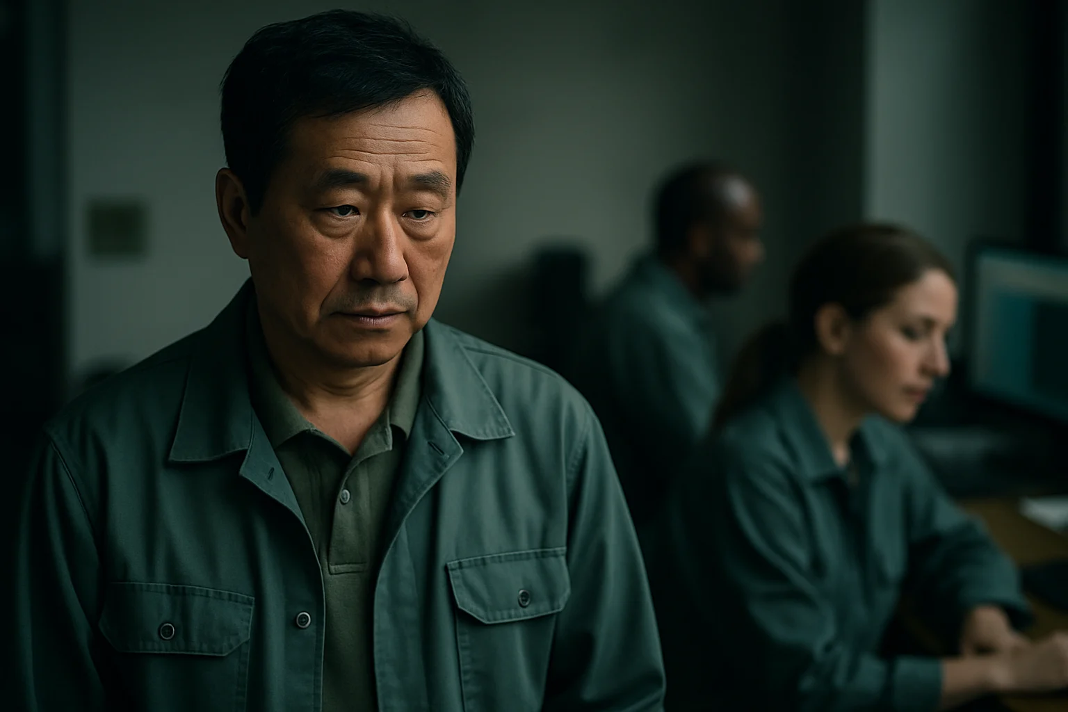 杭州西湖荷花区工作人员投放漂白粉进行水质处理