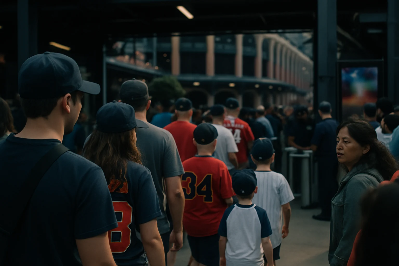 道奇球場開幕戰球迷排隊進場盛況