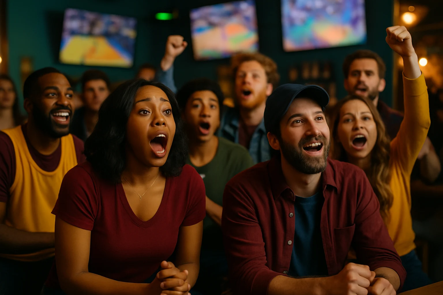 台灣湖人球迷在酒吧觀看NBA比賽現場氣氛