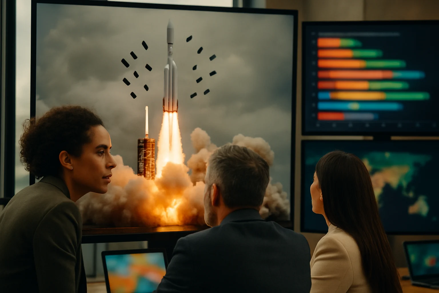 全球卫星互联网项目发展对比图表