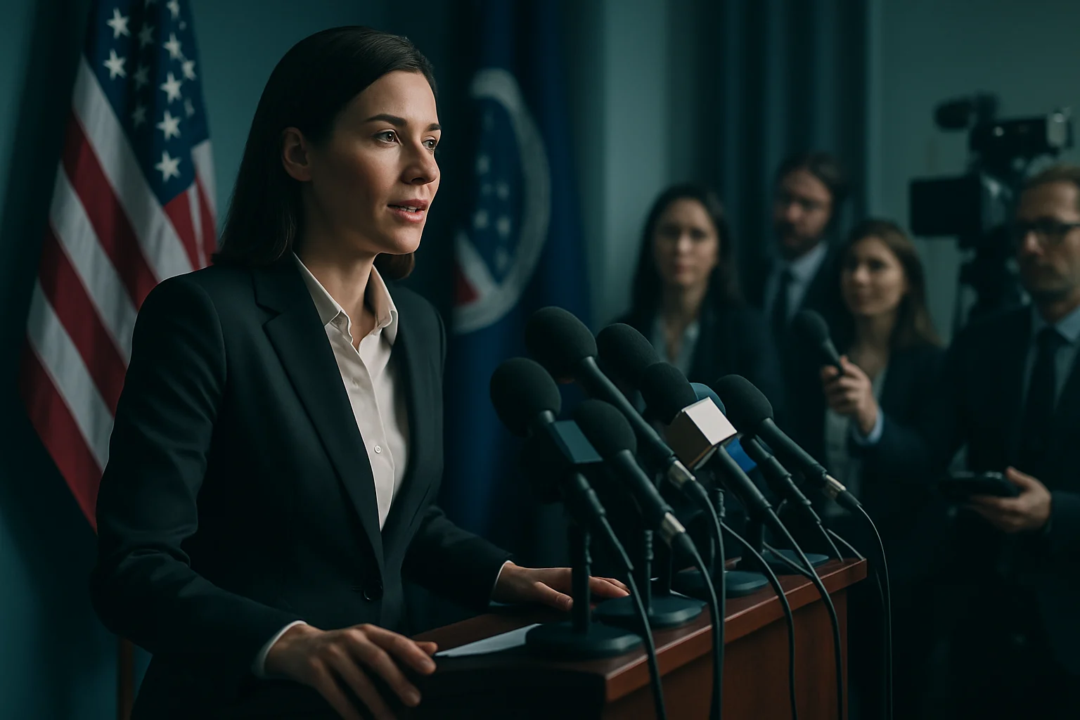 陳智菡在政治獻金案記者會上回答媒體提問的專業表現