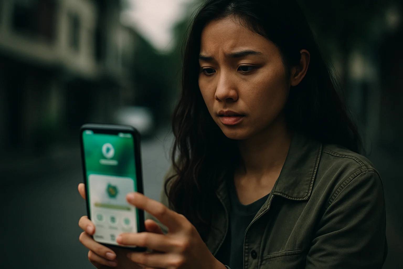 Giao diện ứng dụng ngân hàng hiển thị tính năng xác thực sinh trắc học với biểu tượng khuôn mặt và vân tay