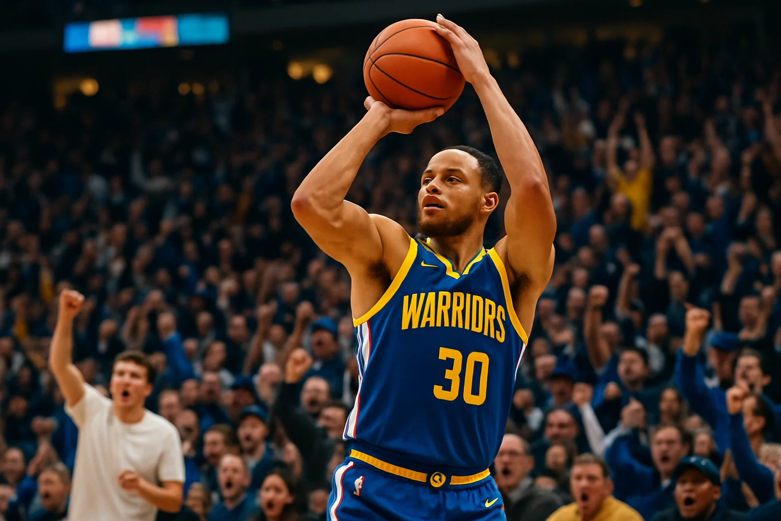 库里第四节连续得分带领勇士反扑的精彩瞬间