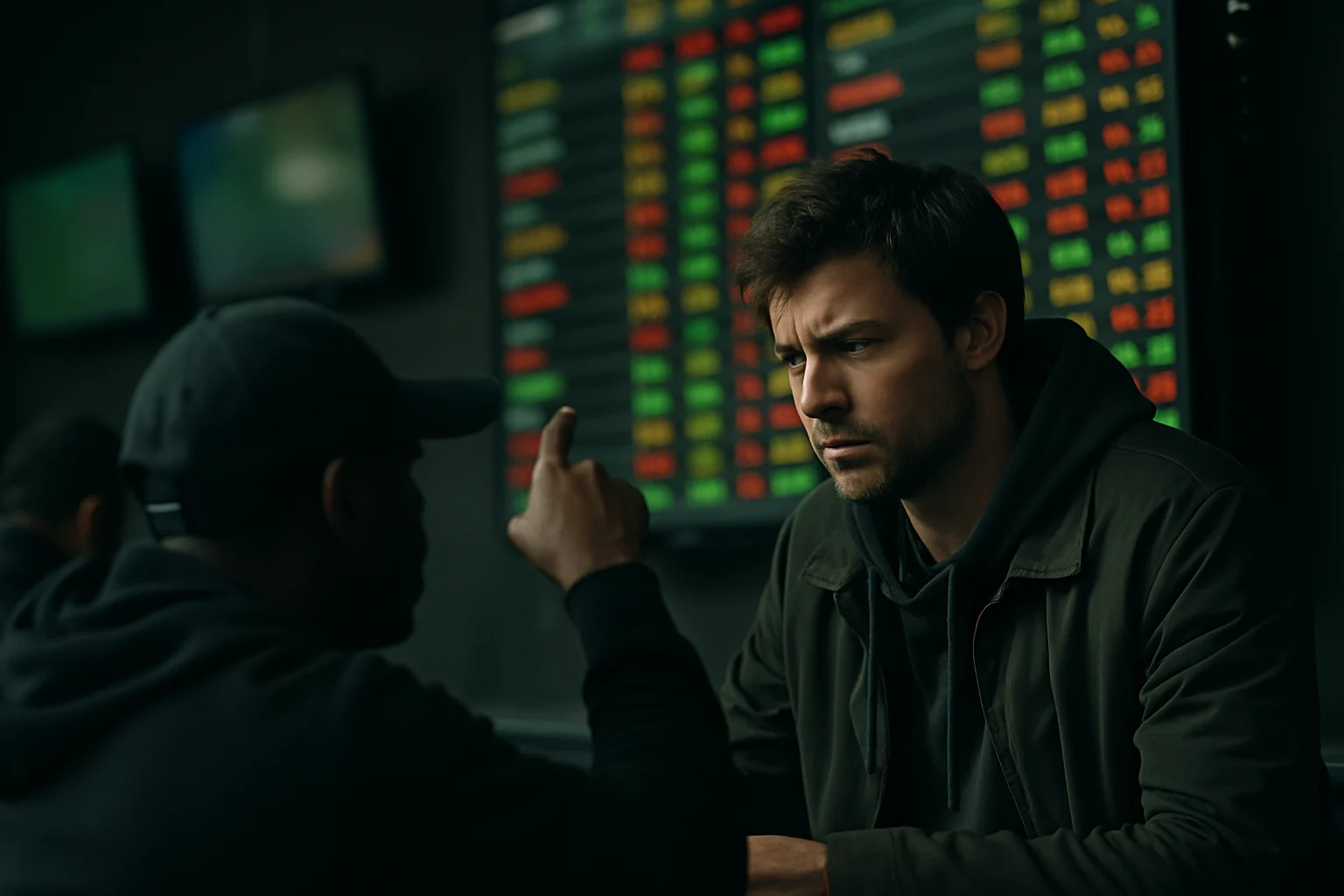 場中投注賠率即時變動畫面顯示