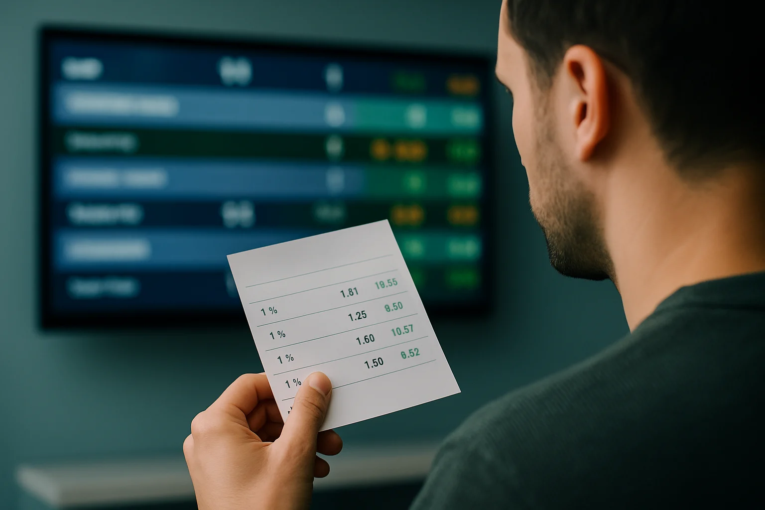 台灣運彩投注站內部環境與投注機操作畫面