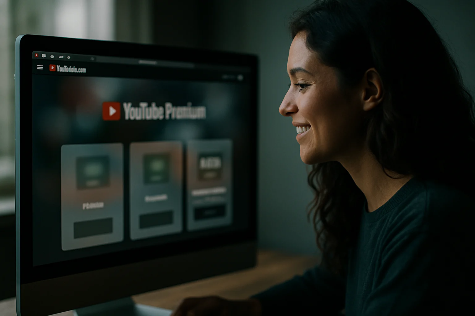 YouTube Premium訂閱介面顯示各種方案價格比較