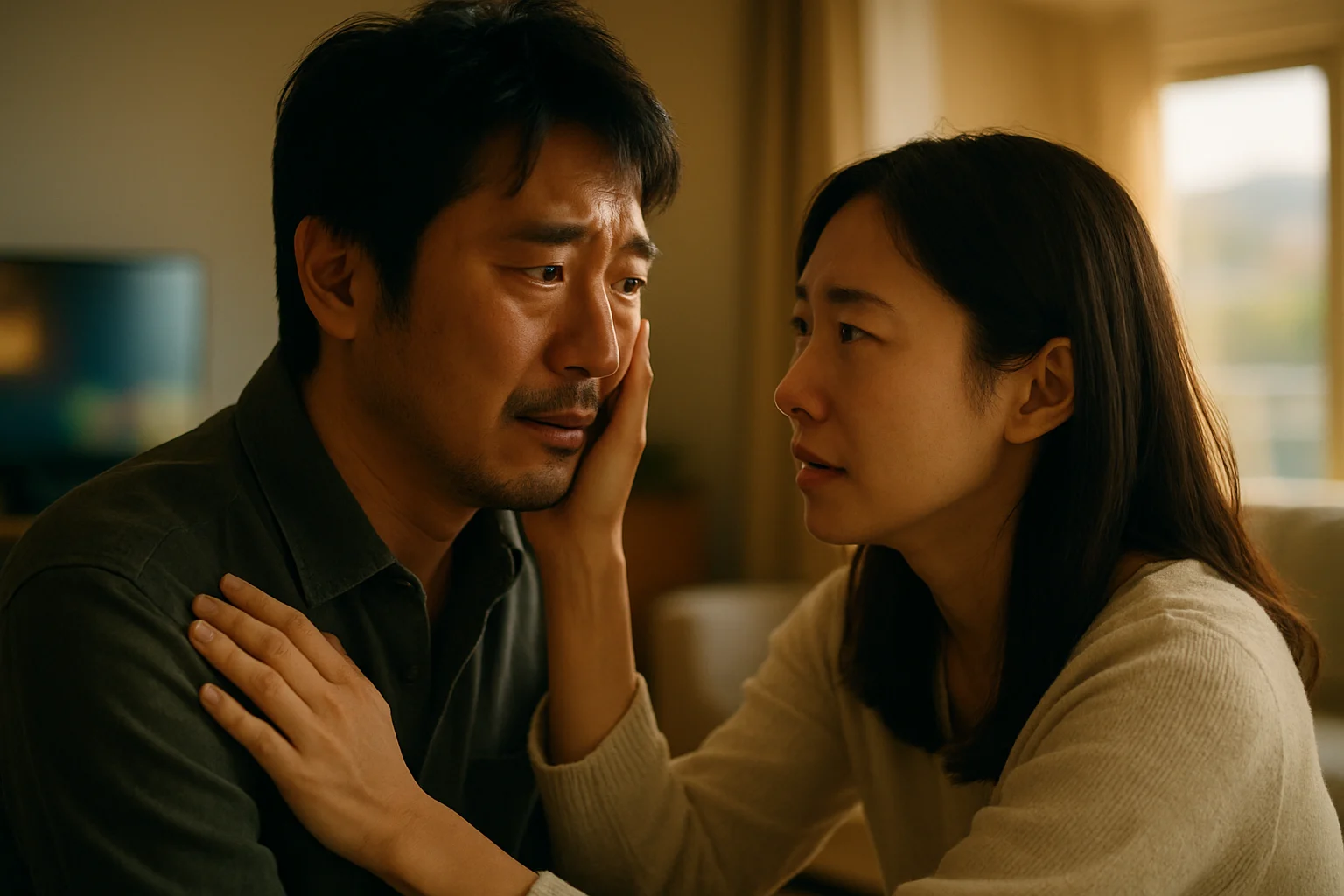 松坂桃李と北川景子が夫婦役を演じる映画「未来」の劇中シーン