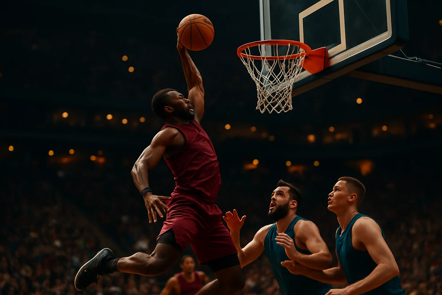 NBA季後賽雷霆隊主場比賽現場球迷狂歡氣氛