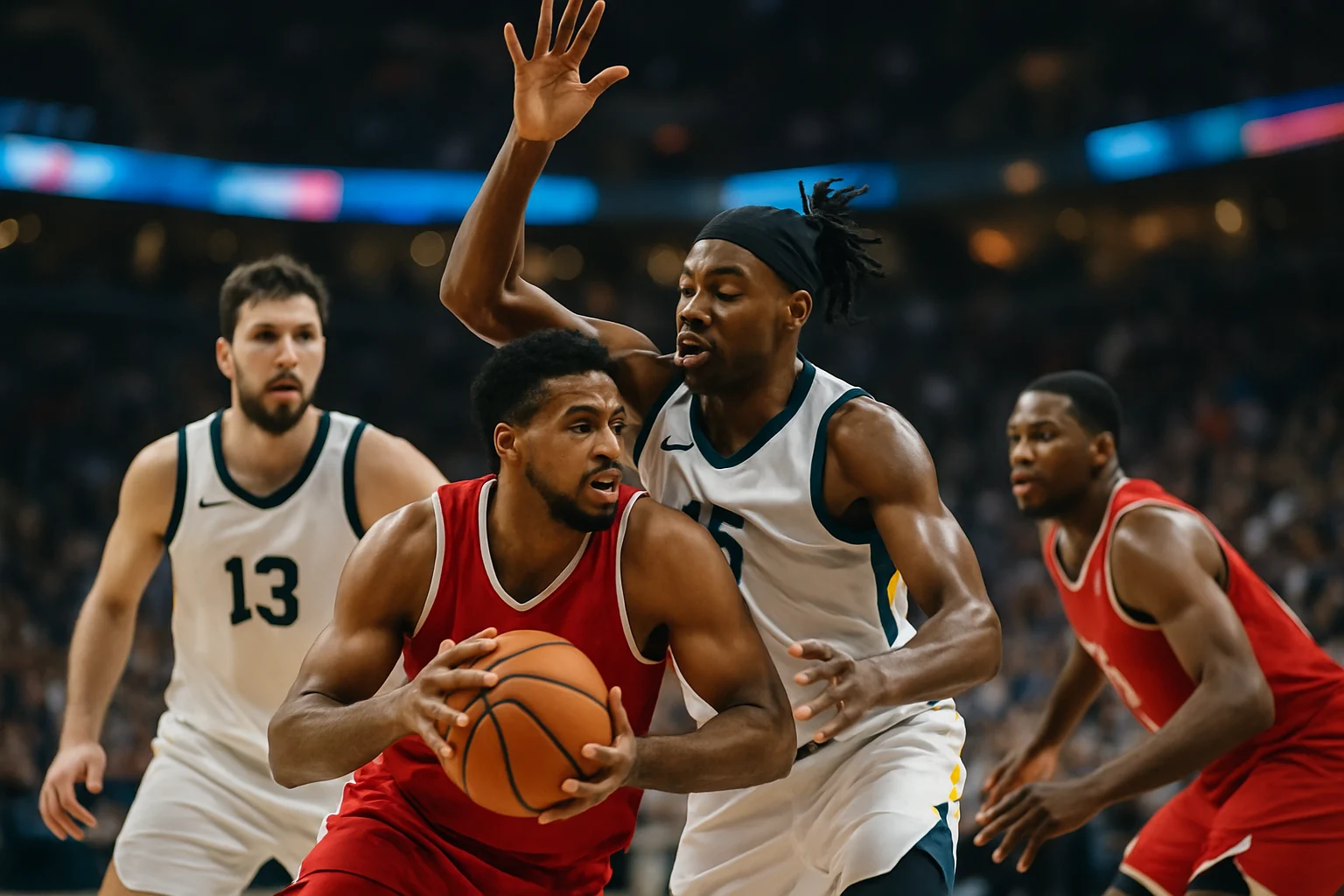 NBA教練在場邊觀看戰術板,思考臨場調度