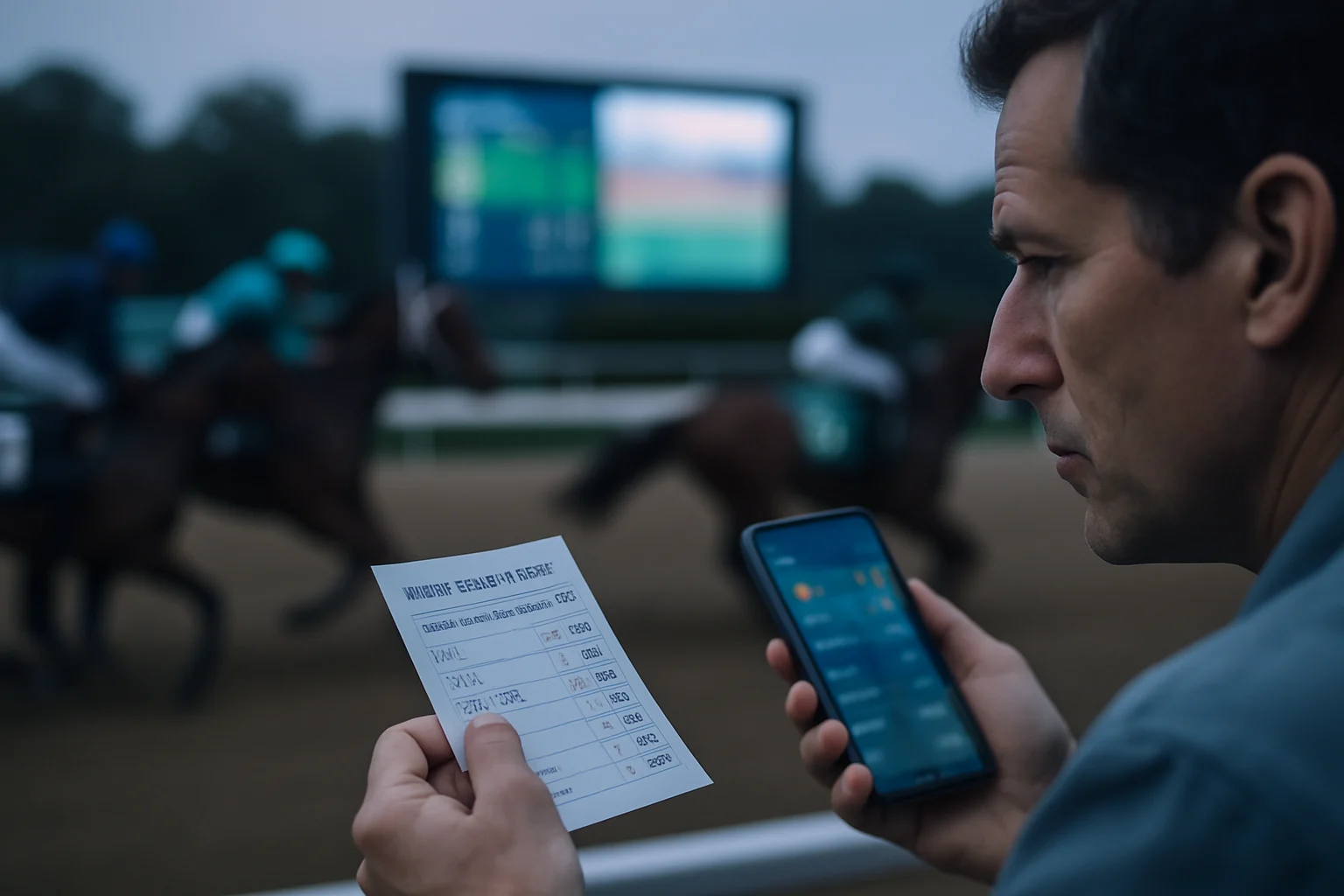 運彩香港賽馬投注畫面,顯示獨贏與連贏賠率列表