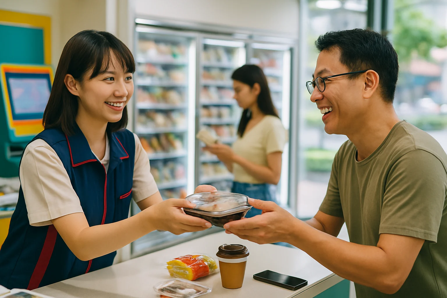 台灣四大便利商店品牌門市數量與市占率比較圖表