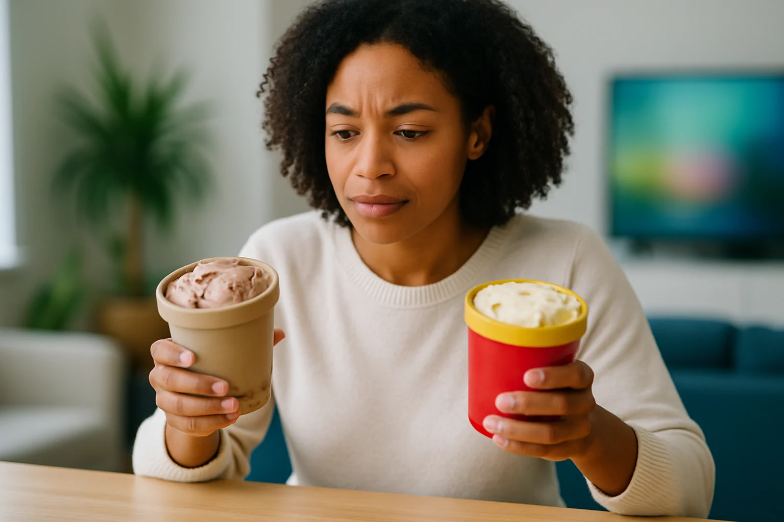 哈根達斯與其他冰淇淋品牌產品並排比較展示包裝設計差異