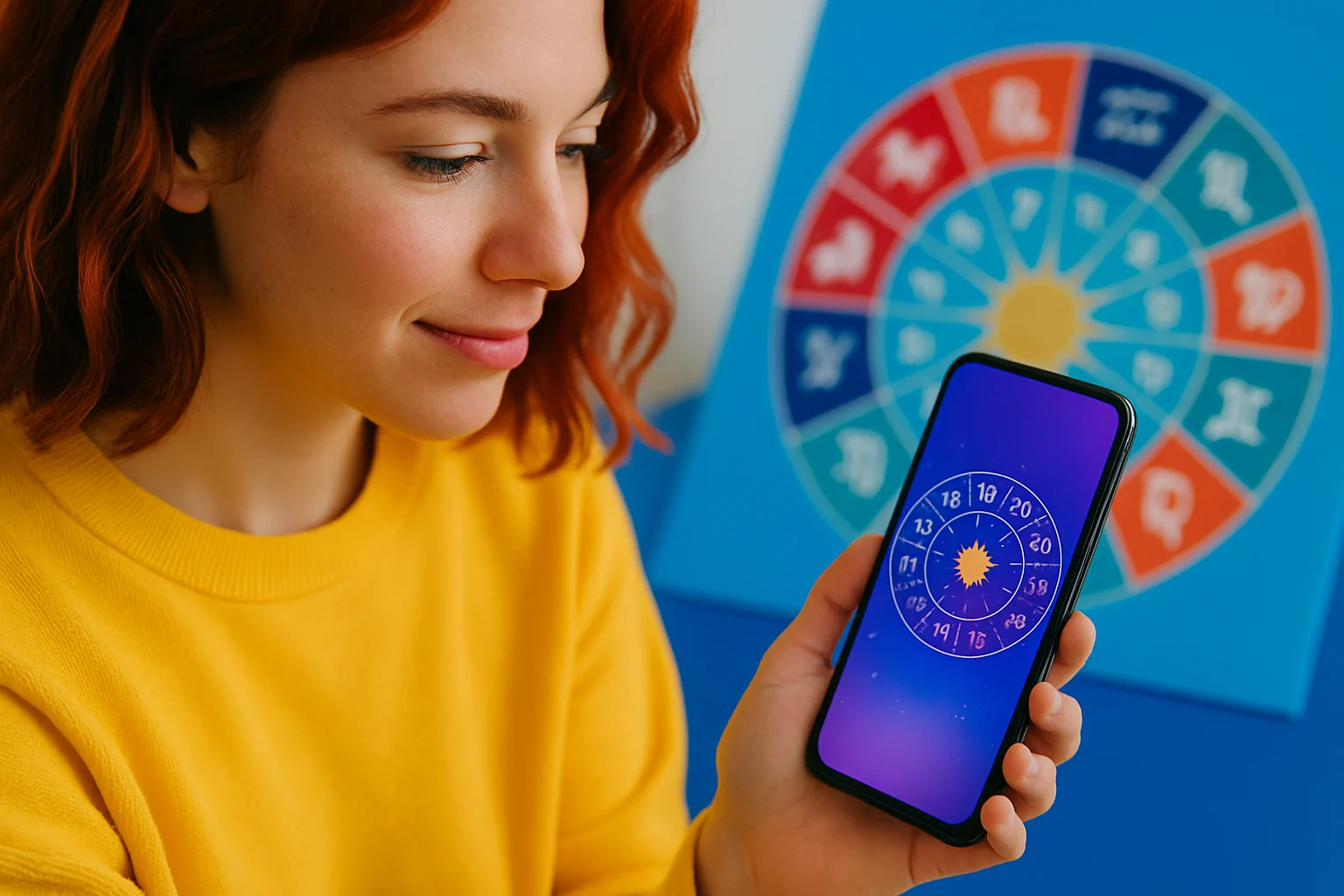 手機螢幕顯示生肖查詢介面,輸入出生年份後顯示對應生肖與農曆干支結果