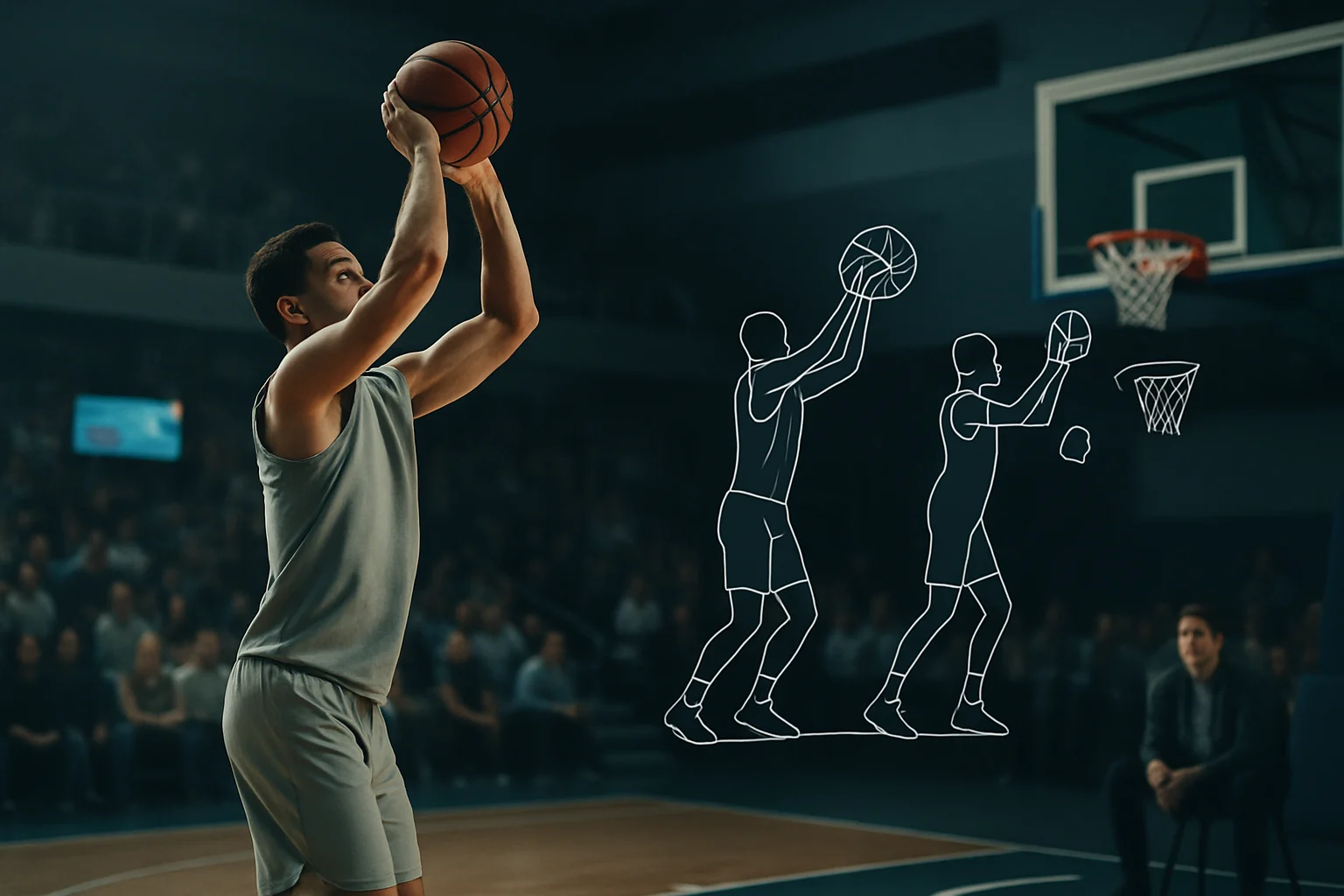 史密斯投篮动作技术分析图解对比标准投篮姿势