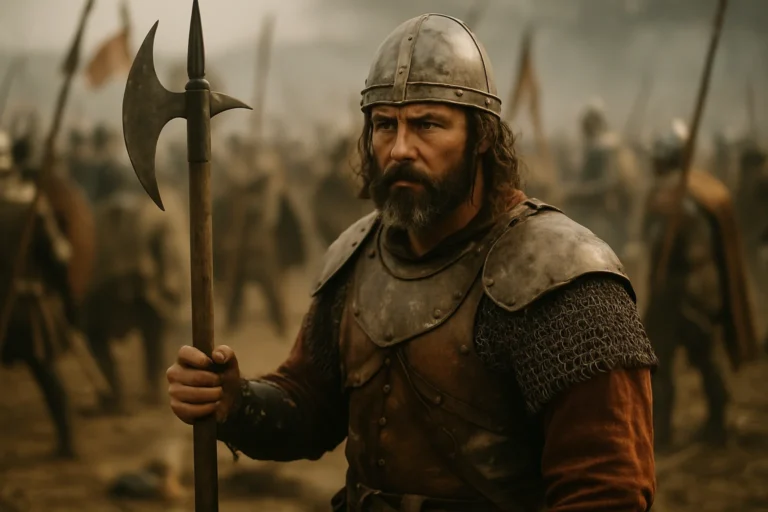 何润东手持方天画戟扮项羽超燃巡场：47岁硬汉重现霸王气势，这场景燃爆全网