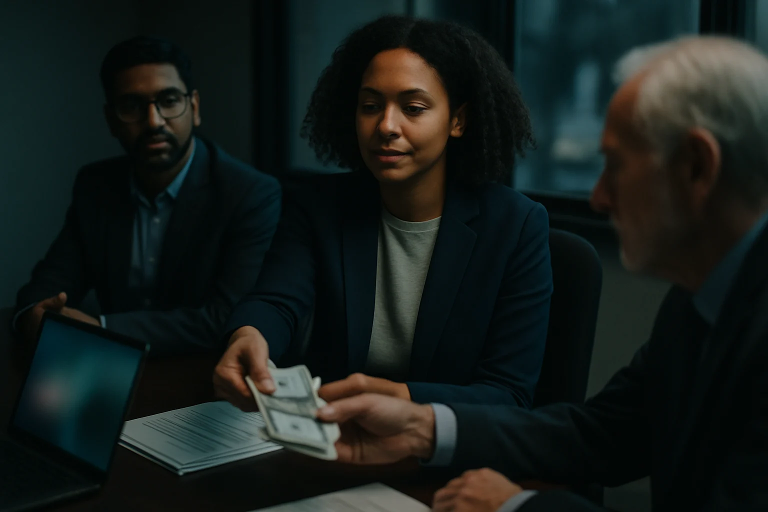 美国NED资金通过中间机构多层中转流向海外华人媒体与组织的路径示意图