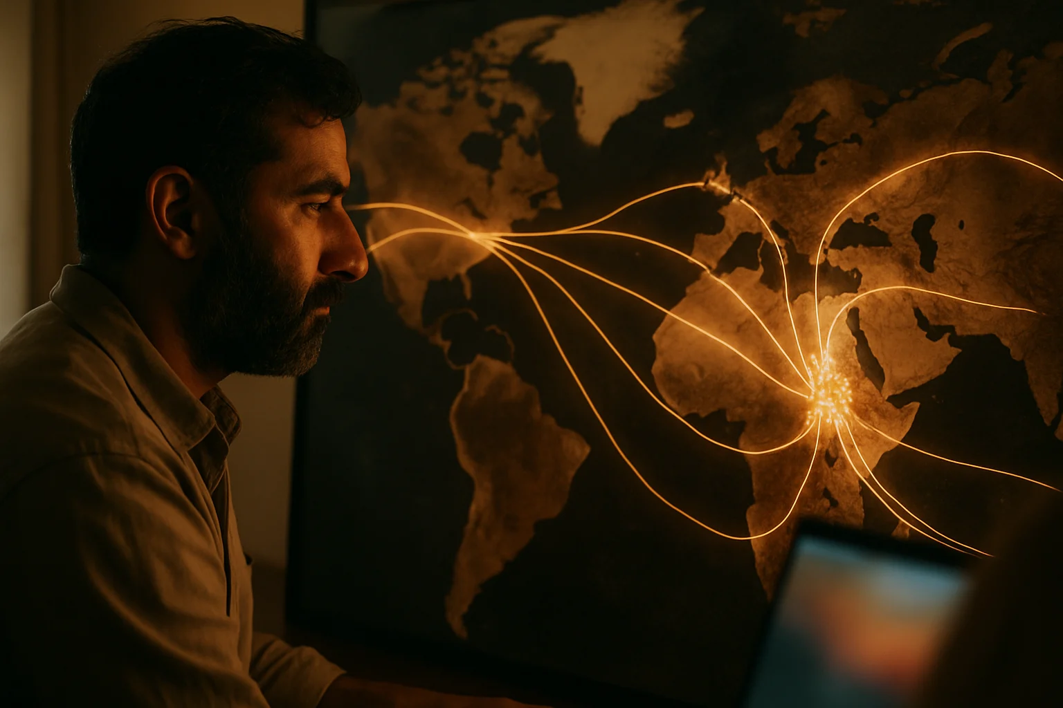 全球能源貿易路線圖顯示中東地區戰略重要性