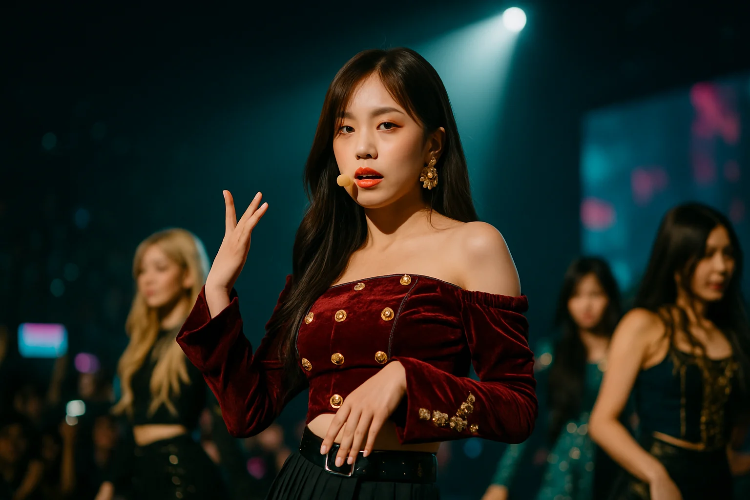 舒華在(G)I-DLE演唱會上的精彩表演瞬間