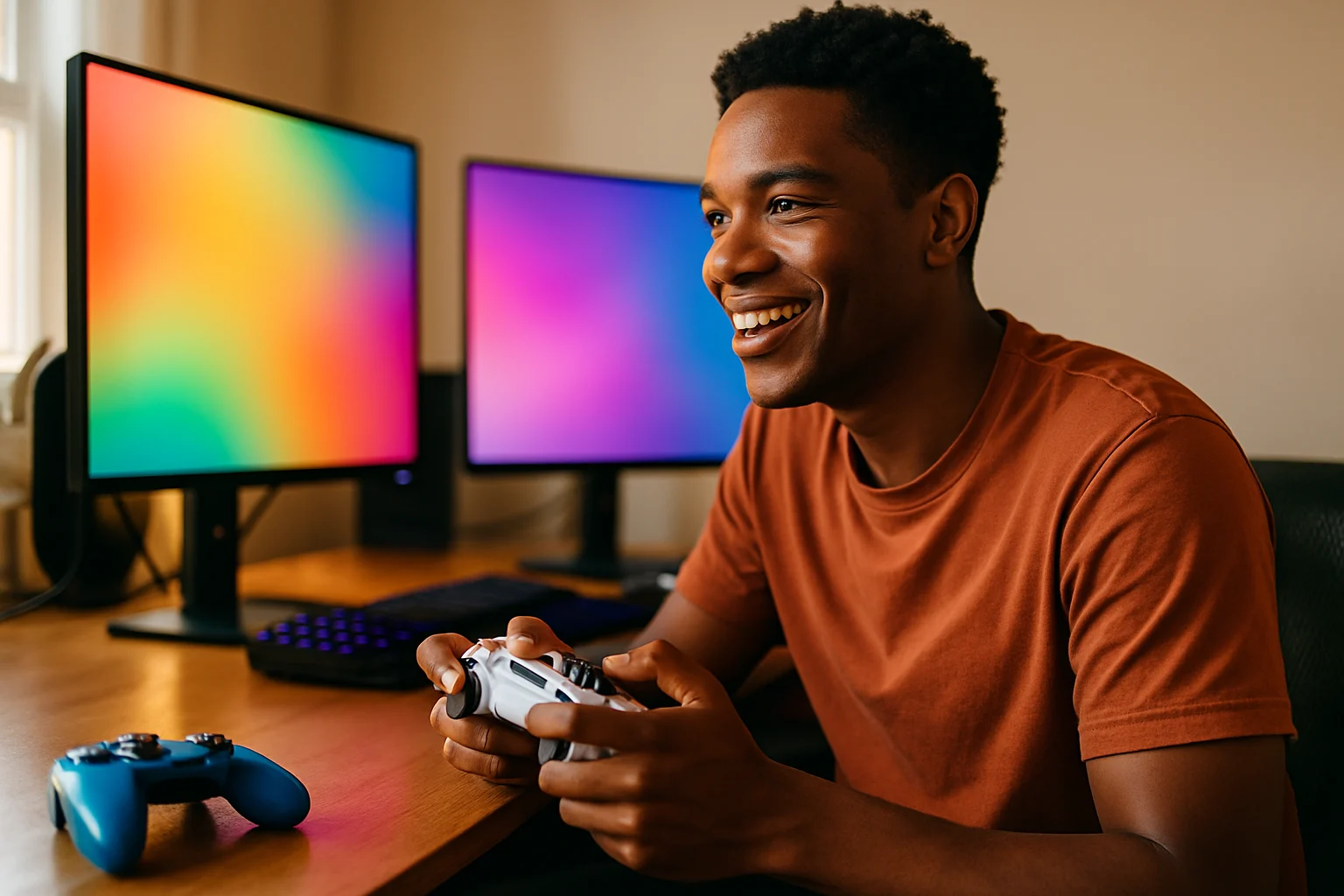 原神遊戲畫面展示提瓦特大陸風景與角色戰鬥場景