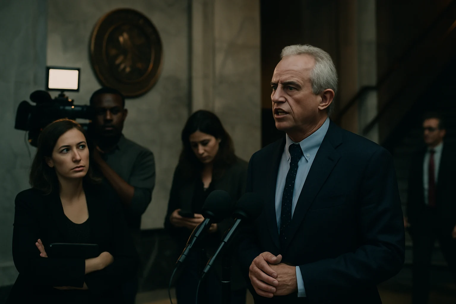 The Robert F. Kennedy Jr. Department of Justice building exterior in Washington D.C., headquarters of the U.S. Department of Justice where Todd Blanche serves as acting Attorney General