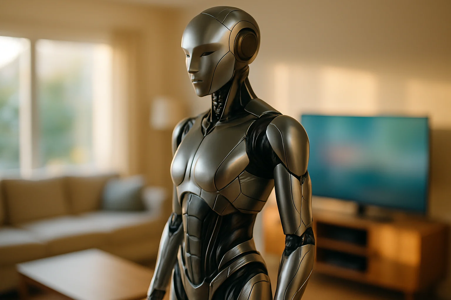 具身智能机器人在工厂车间进行精密操作的场景