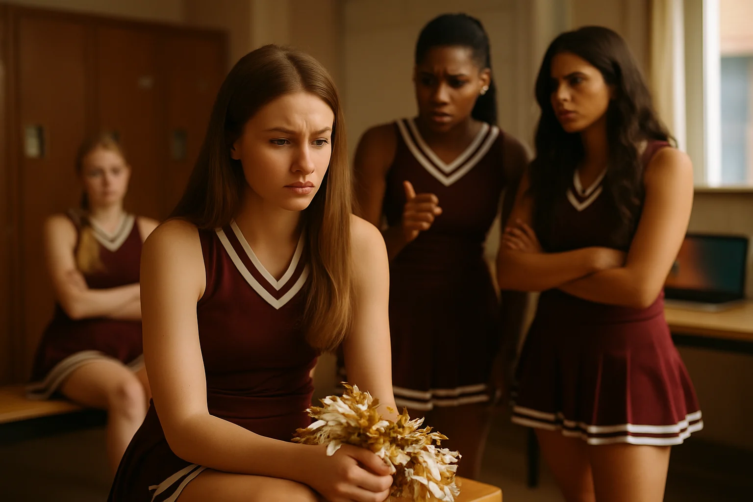 鄭嘉睿身著起亞虎啦啦隊制服在球場應援的畫面