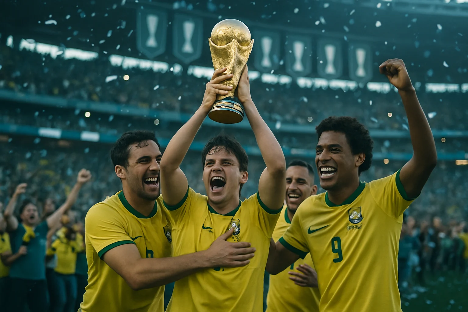 巴西為何能5次稱霸世界盃冠軍榜？，世界盃冠軍相關示意圖