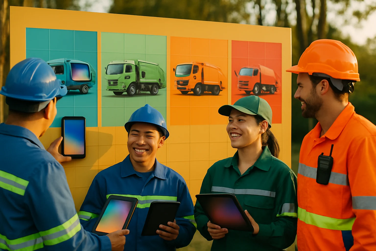 各縣市垃圾車清明節科技應用比較圖表