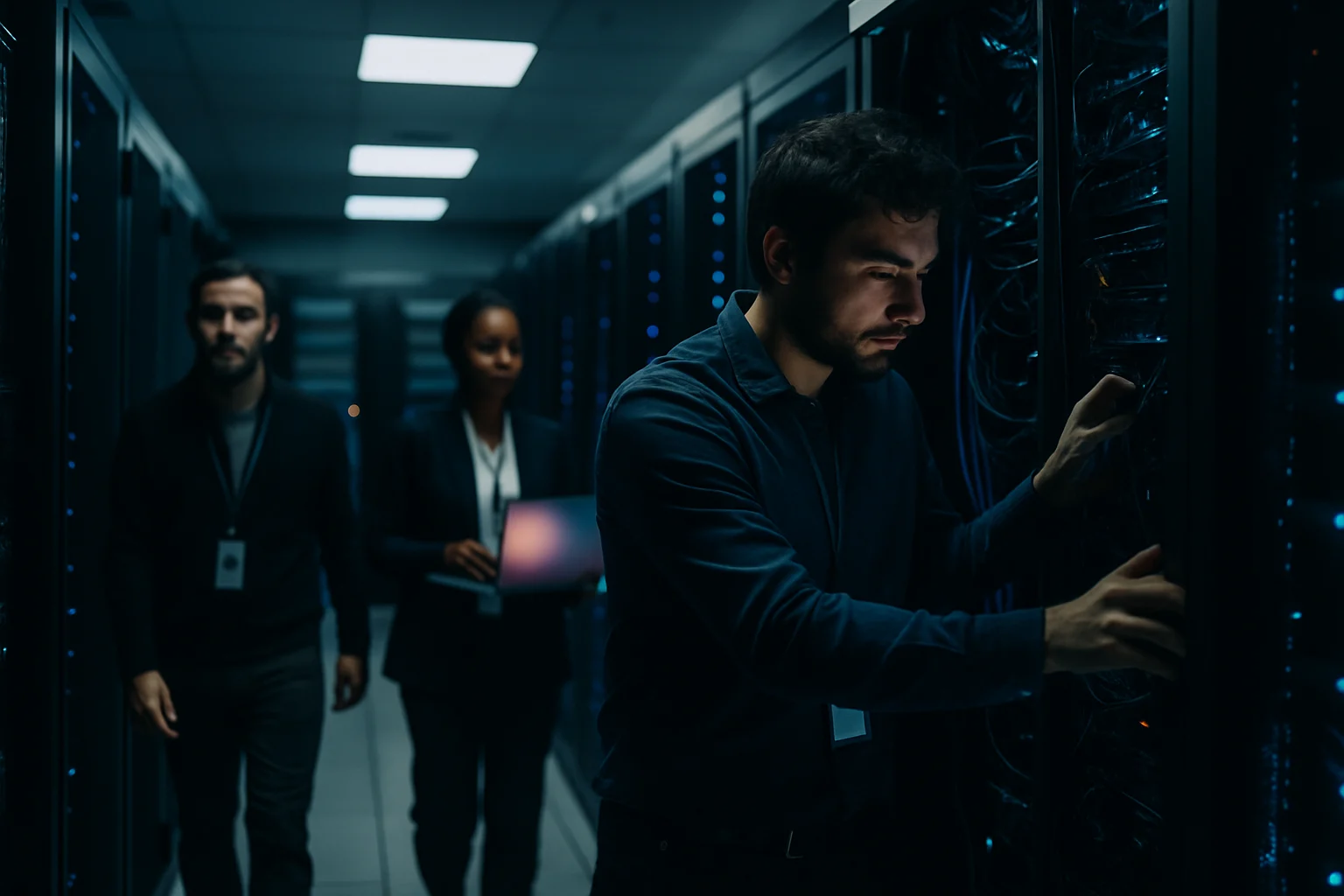 台達電AI電源供應器與液冷散熱設備展示,資料中心機櫃電源管理系統