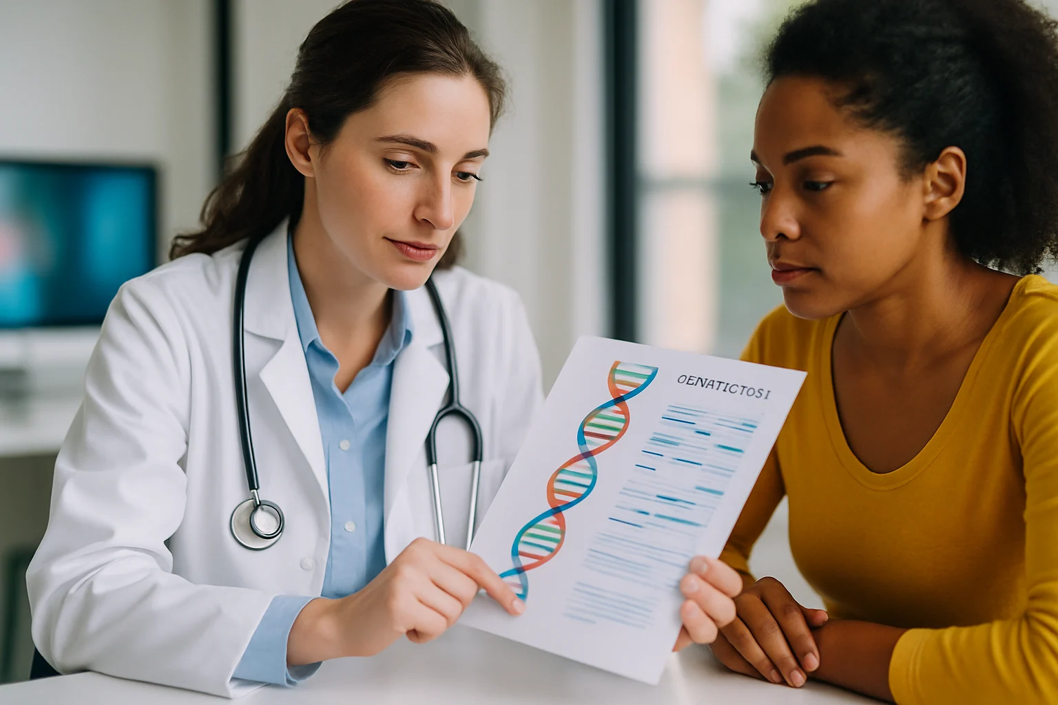 女性肺癌EGFR基因突变检测报告示意图