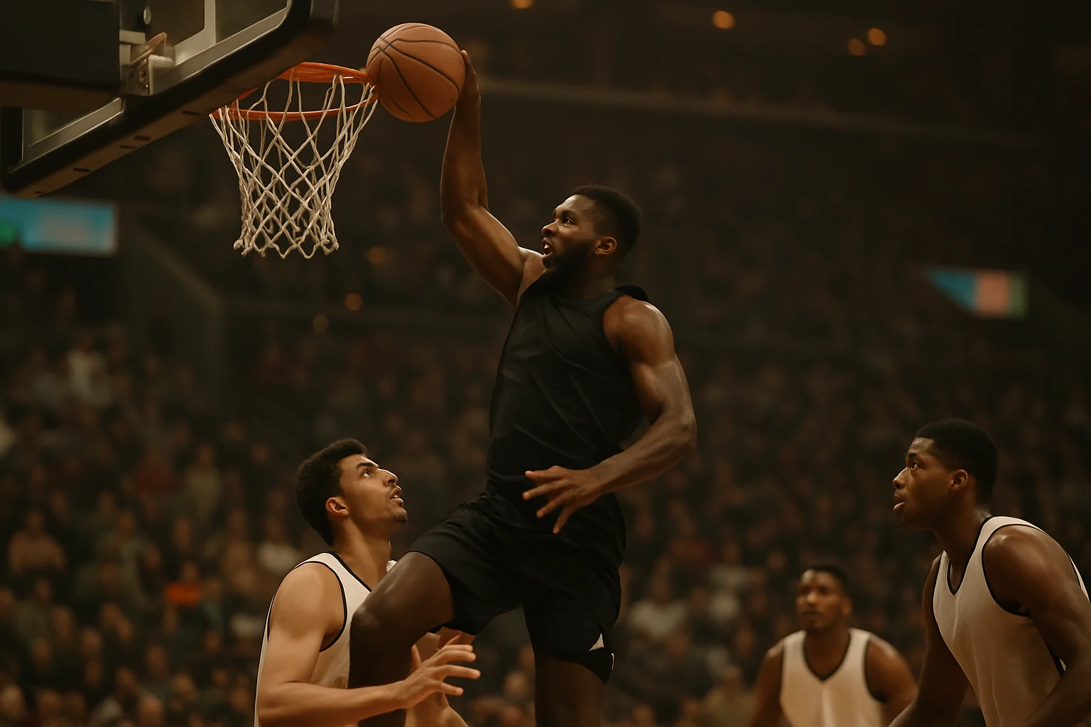 台灣青少年籃球選手在訓練場上認真練習的畫面