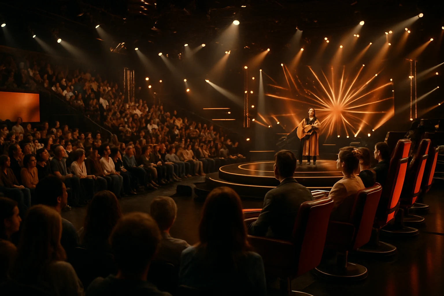 浪姐6一公录制现场观众席和舞台全景