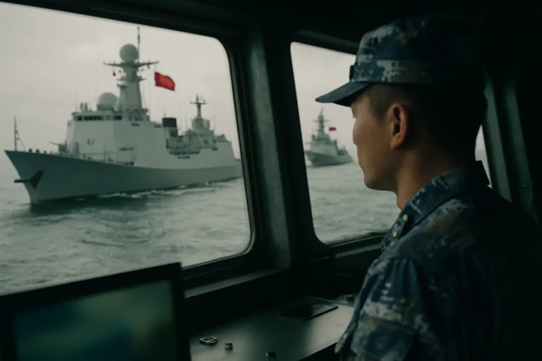 凌晨4点台湾海峡突发：解放军管控日舰过航全程曝光，背后藏着什么信号？
