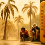 41.1℃热破纪录背后的"焚风效应"真相，41.1℃热破纪录 海南岛成“烸南岛”相關示意圖