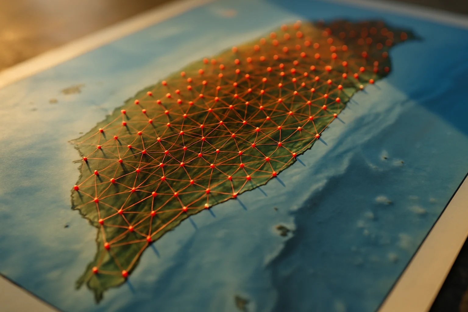 台灣地震監測站分布圖顯示全島密集的監測網絡