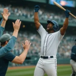 大谷翔平在道奇主場擊出全壘打的瞬間